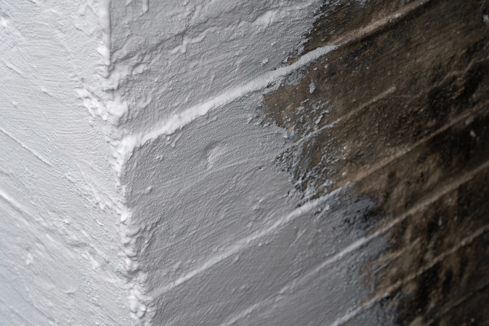 Corner,waterproofing,foundation,of,a,building,with,gray,colored,two