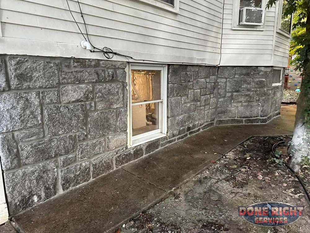 Home Foundation And Sidewalk